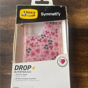 OtterBox Symmetry Series Pink and Gray Floral Case